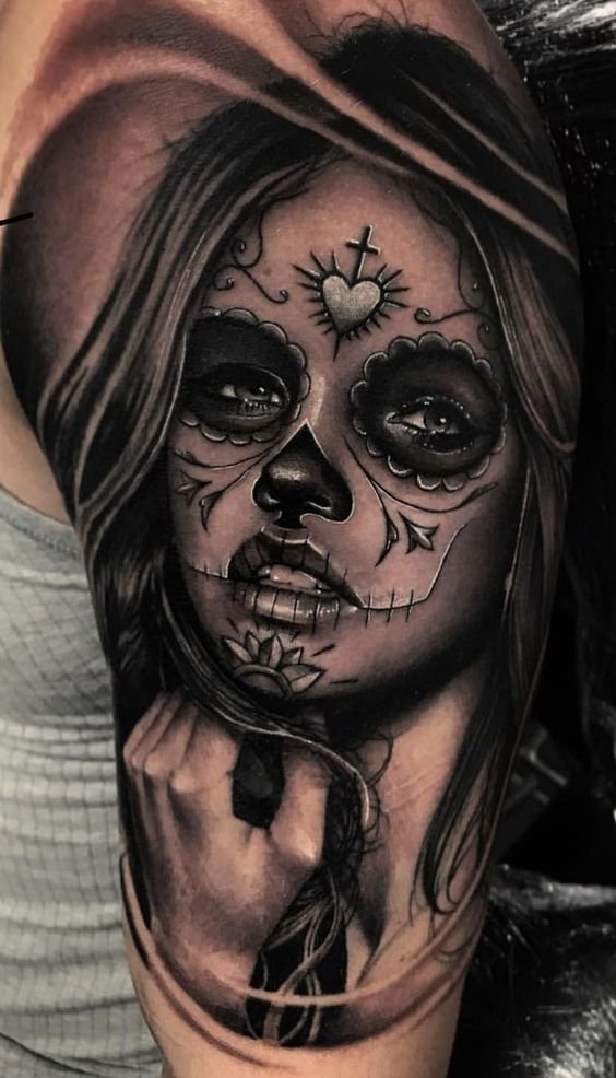 tatuagem-catrina15 tatuagem catrina15