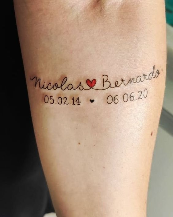 tatuagem com nome de filho14