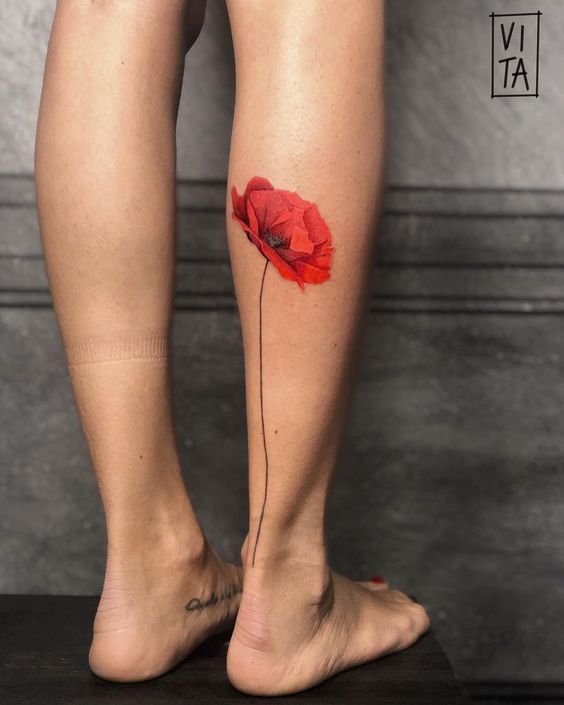 tatuagem na panturrilha feminina03 1