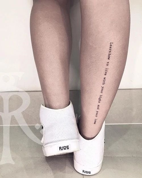 tatuagem na panturrilha feminina22