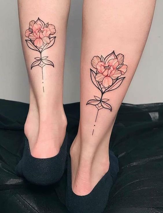 tatuagem na panturrilha feminina24