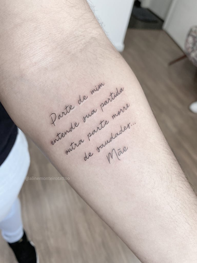 Foto de tatuagem feita por Aline Monteiro (@alinemonteirotattoo)