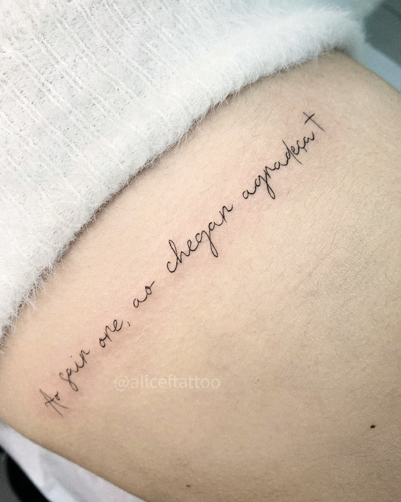 Foto de tatuagem feita por Alice Ferrari (@aliceftattoo)