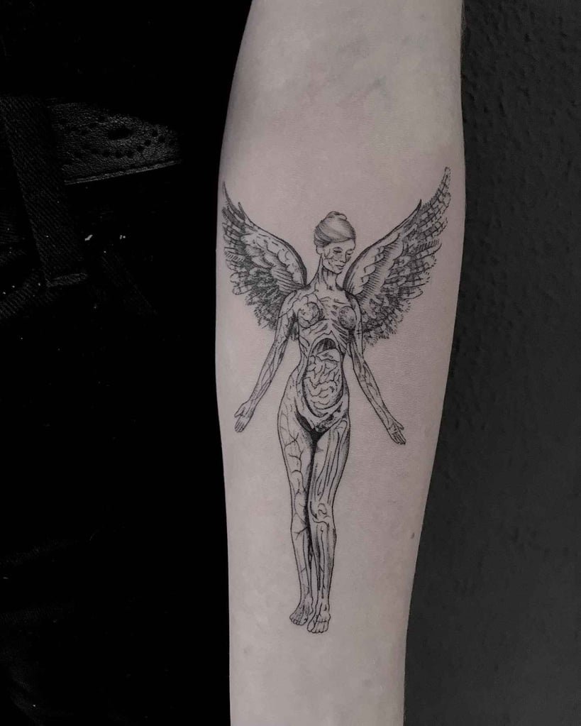 Foto de tatuagem feita por Larissa Kriscinski (@lk.kriscinski_tattoo)