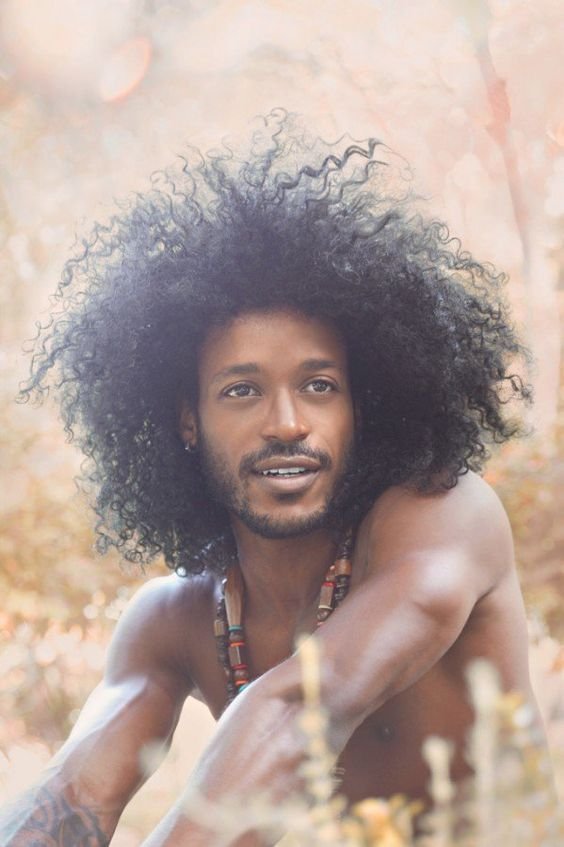 cabelo masculino crespo 4b252812529