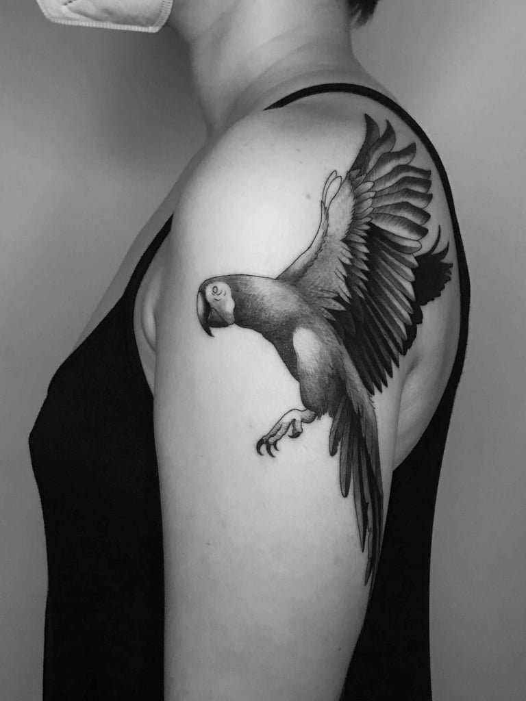 Foto de tatuagem realizada por Paloma Azevedo (@palomazvdo)