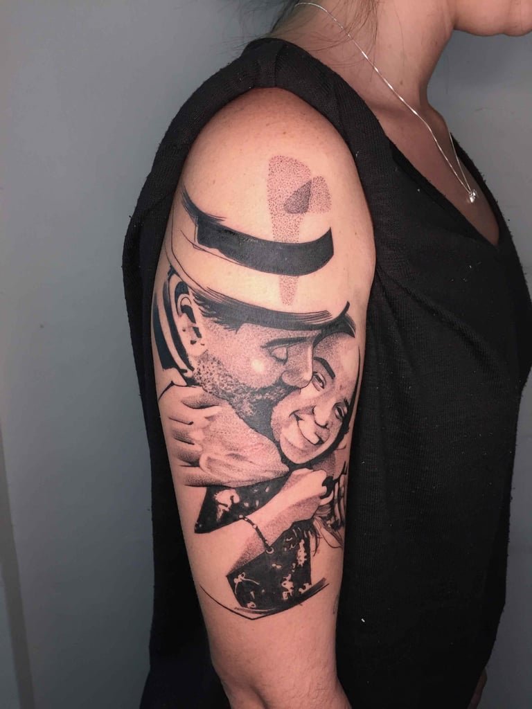 Foto de tatuagem feita por Alex Souza (@alexhermanos)