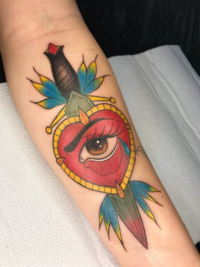 Foto de tatuagem feita por Milene Bregon (@bregontattoo)