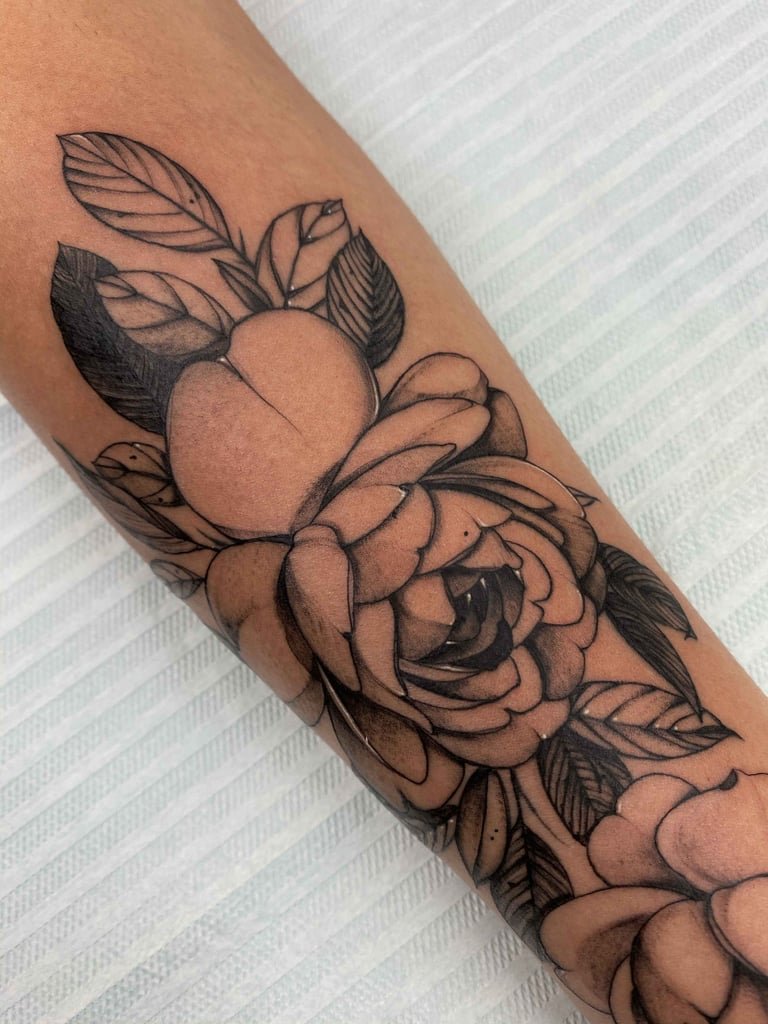 Foto de tatuagem feita por Melina Kirst (@melina.ink)