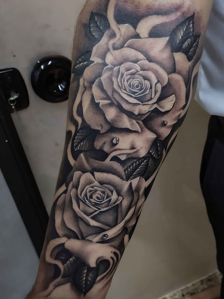 Foto de tatuagem criada por Rogerio Oliveira (@rogerio.tattoosbc)