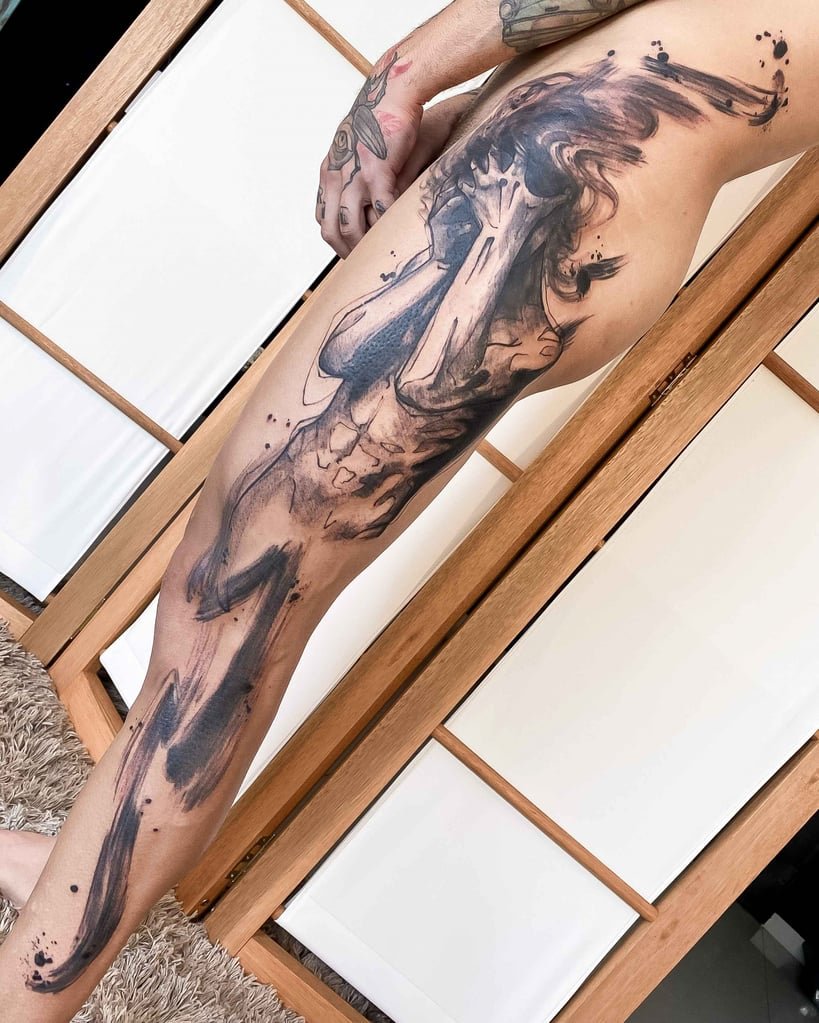 Foto de tatuagem feita por Olli (@olli.ink)