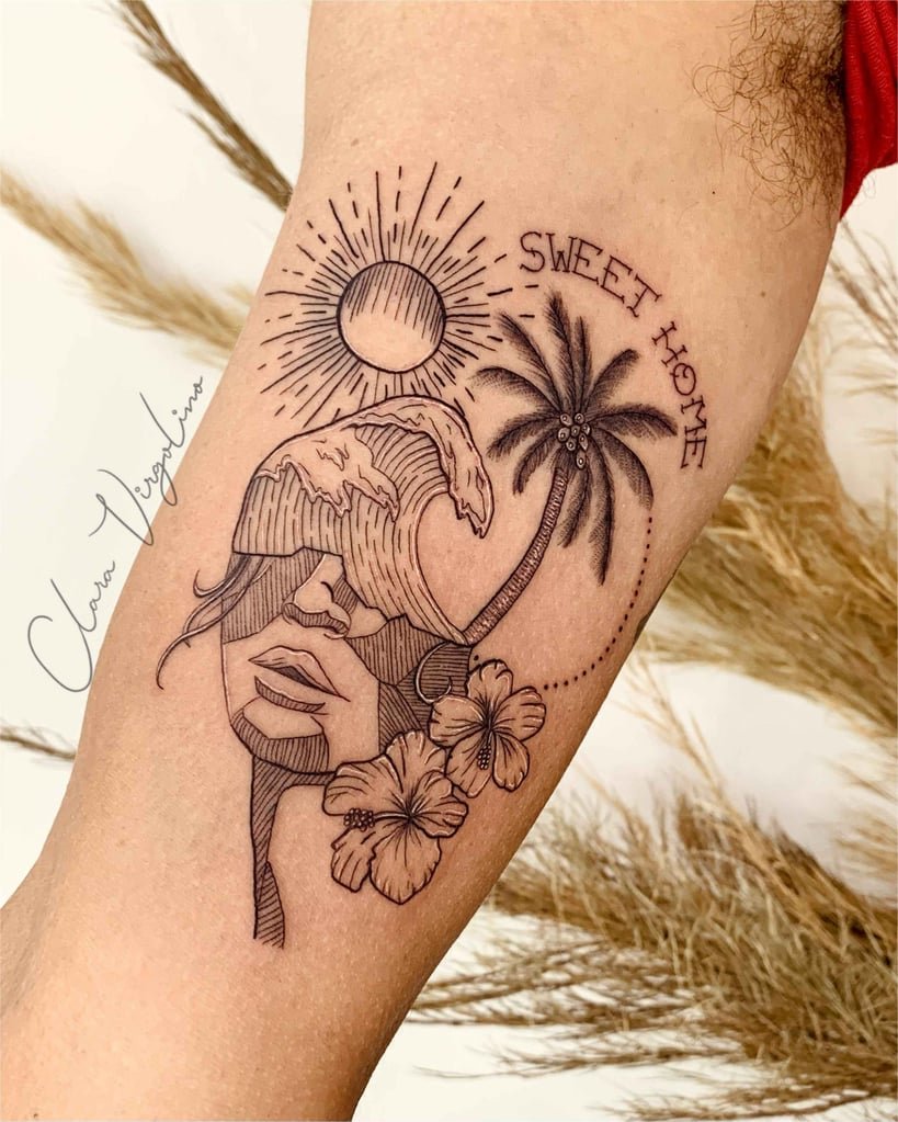 Foto de tatuagem realizada por Clara Virgolino (@virgolino.tattoo)