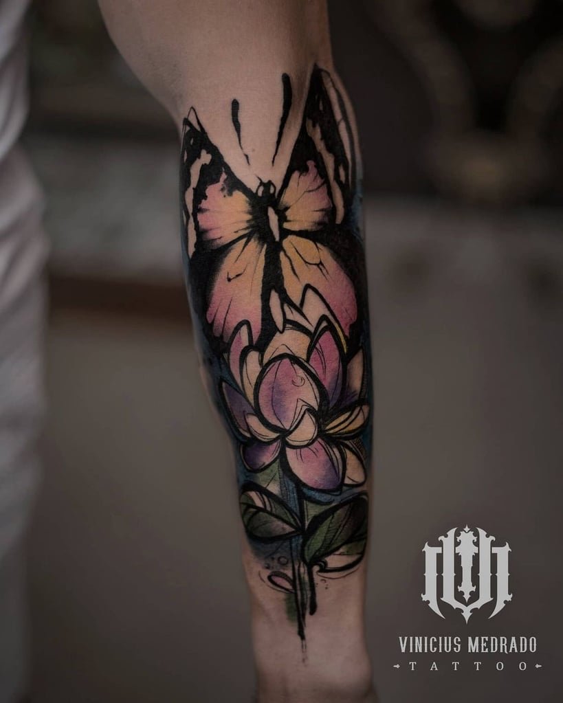 Foto de tatuagem feita por Vinícius Medrado (@viniciusmedradotattoo)