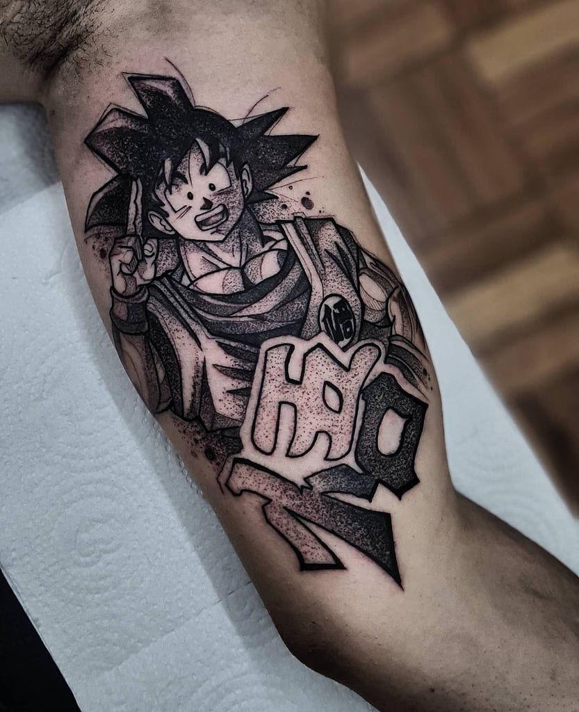 Foto de tatuagem feita por Felipe Mosk (@_felipemosk)