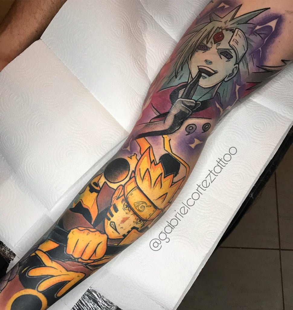 Foto de tatuagem feita por Gabriel Cortez (@gabrielcorteztattoo)