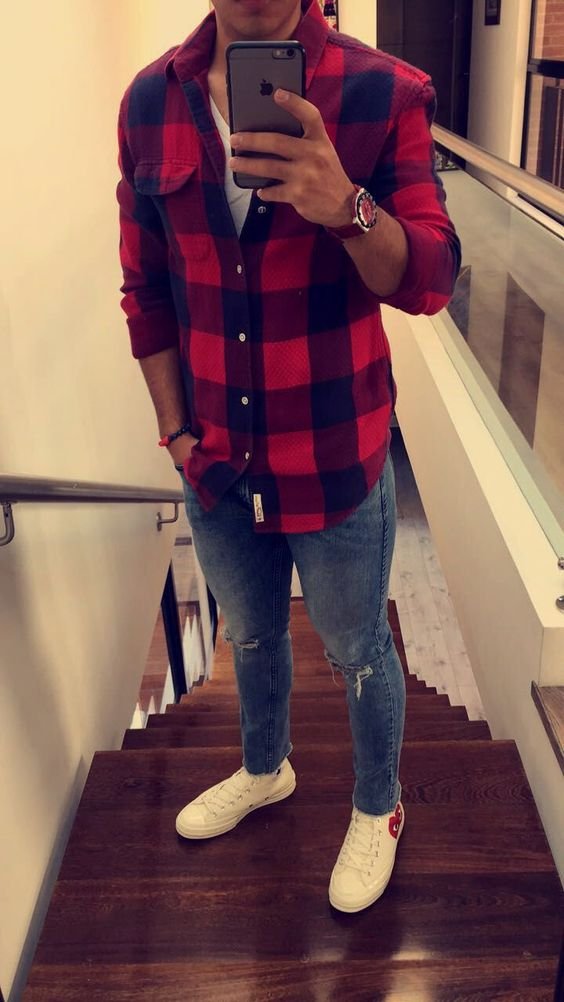 camisa social pra fora da cal25c325a7a252832529