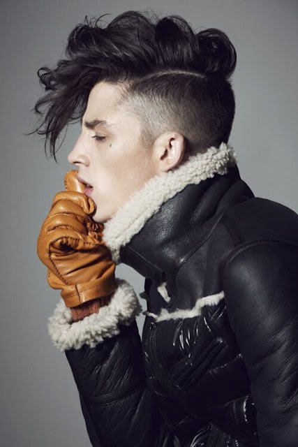 corte masculino ondulado despenteado tousledcurly252852529