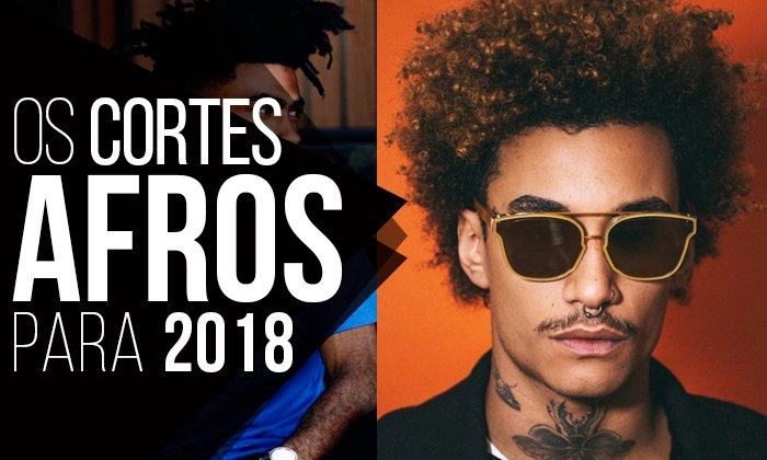 cortes afros masculinos para 2018