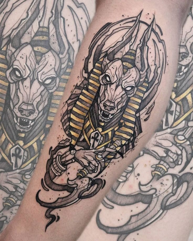 significado da tatuagem de anubis 37