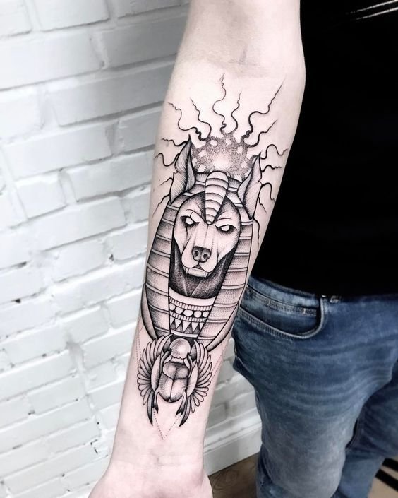 significado da tatuagem de anubis 48