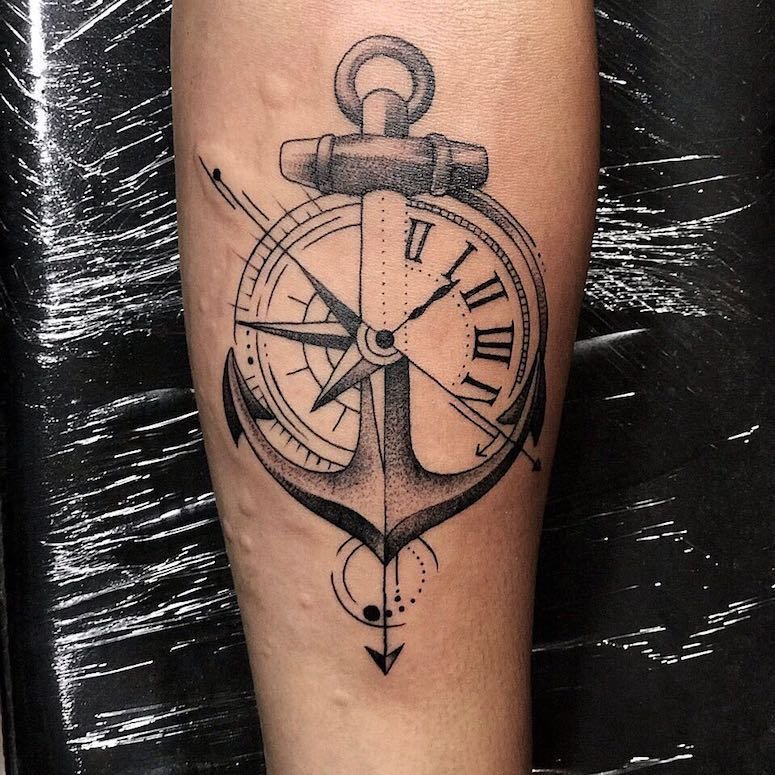 Significado da tatuagem de bússola