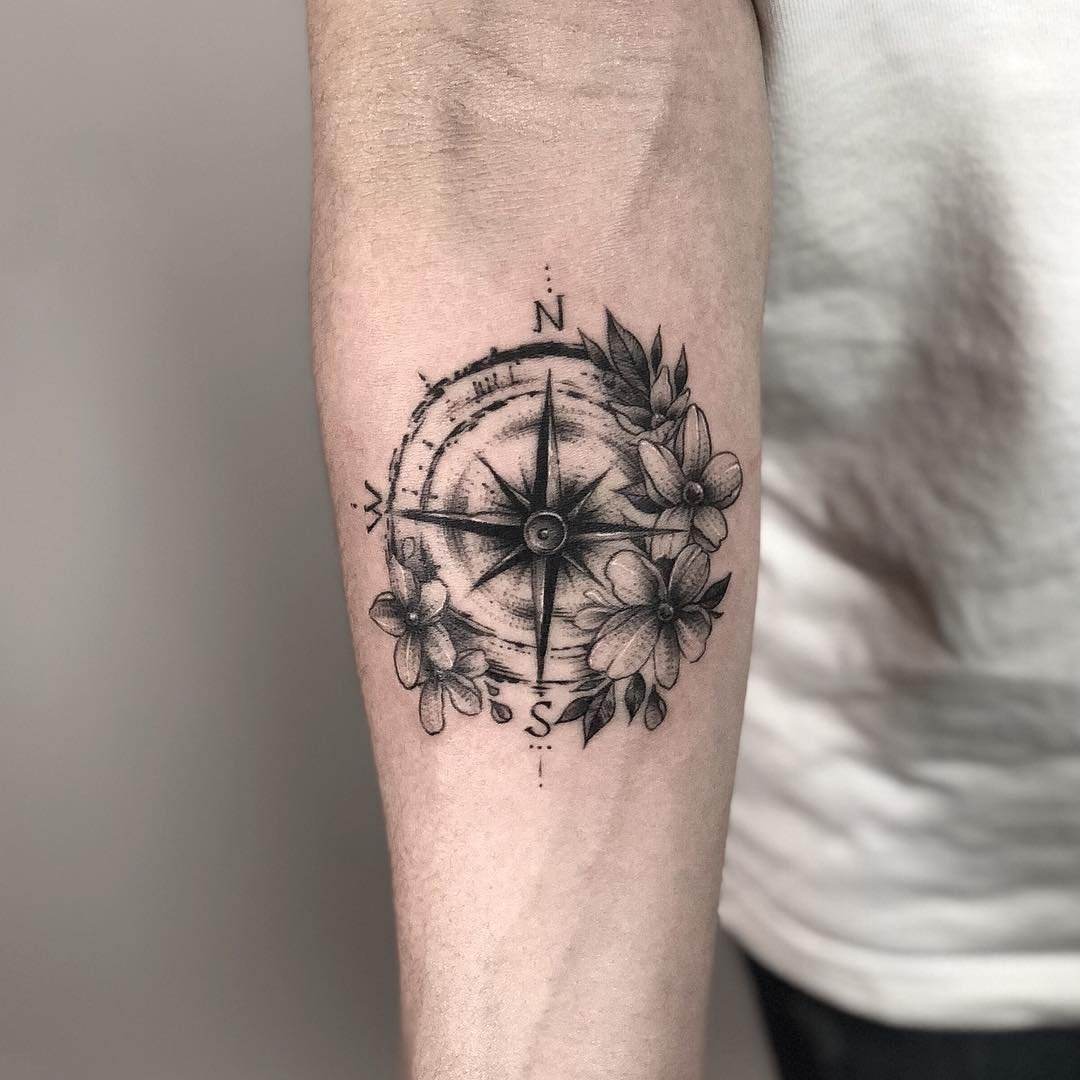 Significado da tatuagem de bussola - Tatuagem Arte, image size:1080x1080