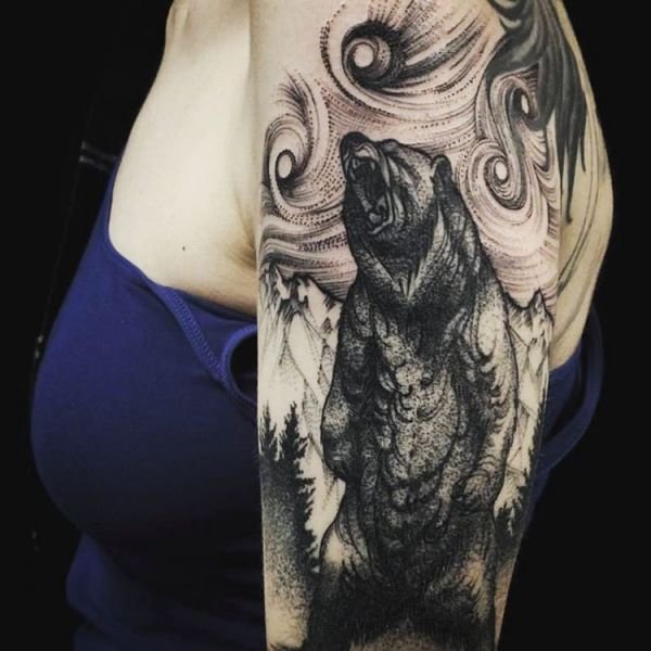 significado da tatuagem de urso 49