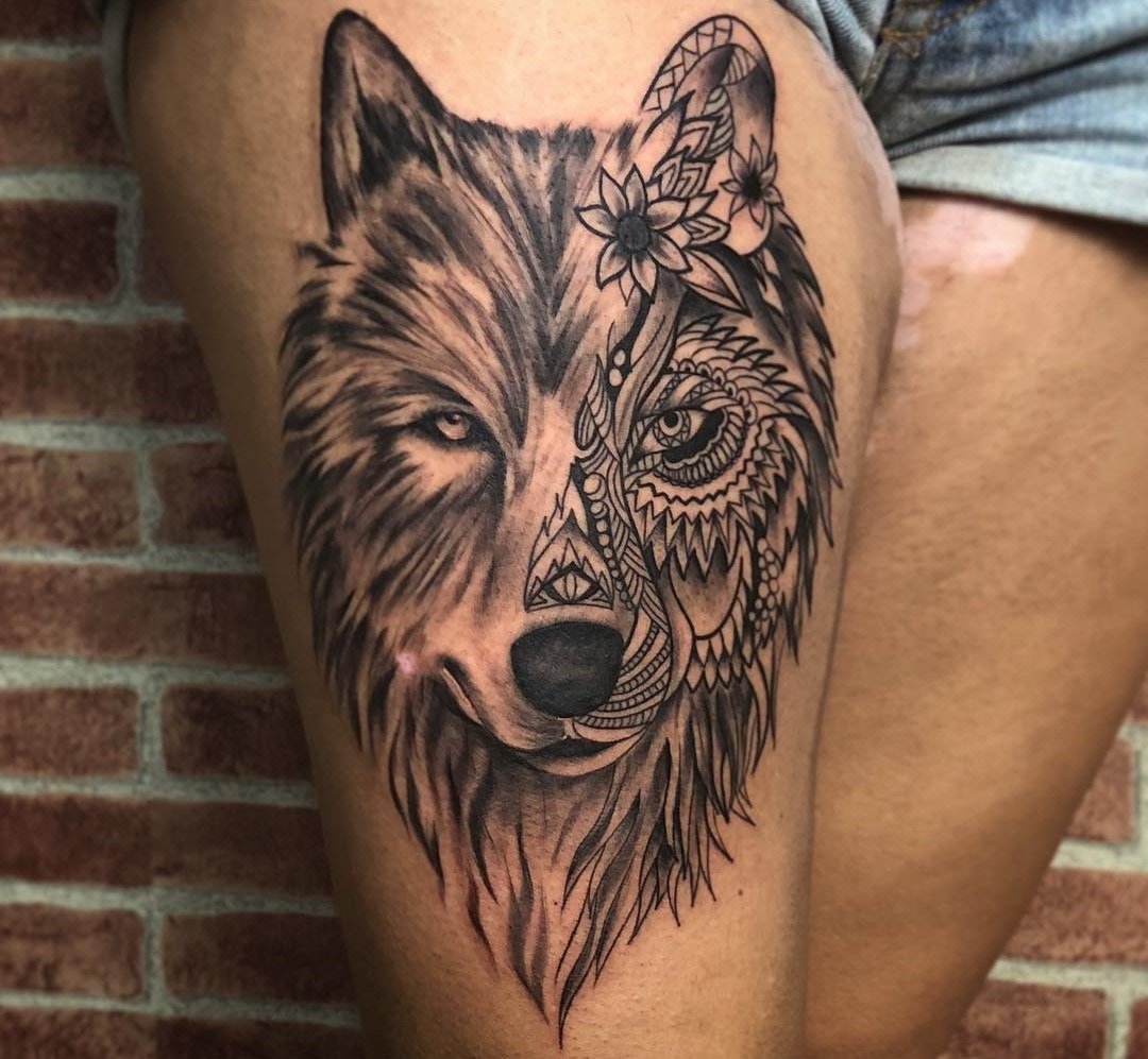 significados da tatuagem de lobo 21