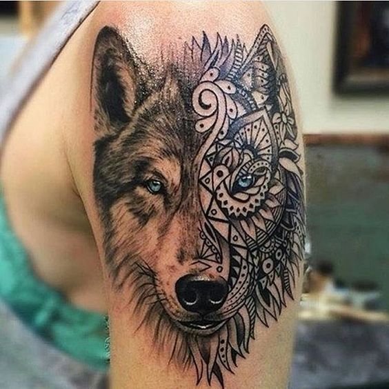 significados da tatuagem de lobo 26