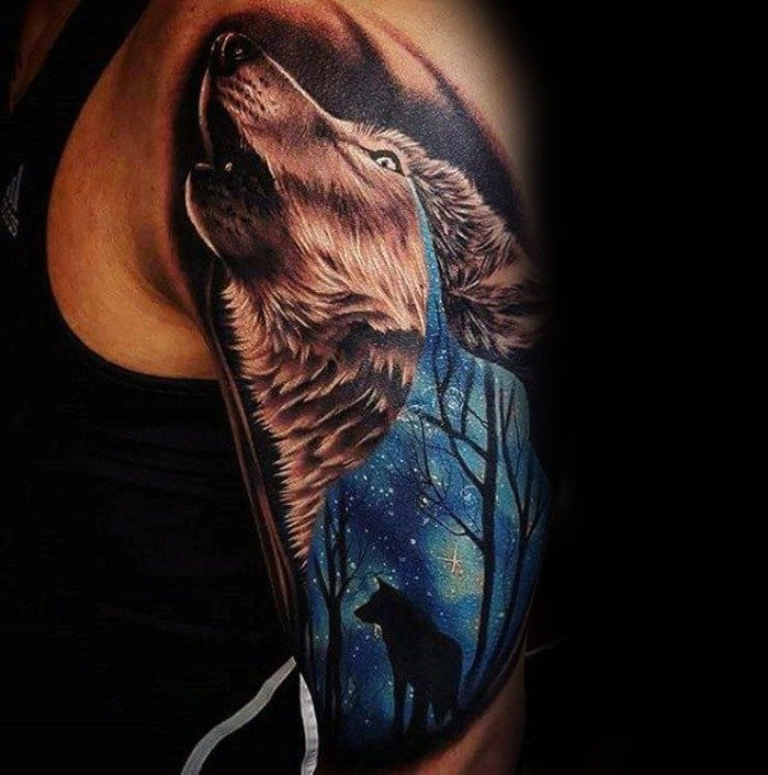 significados da tatuagem de lobo 27