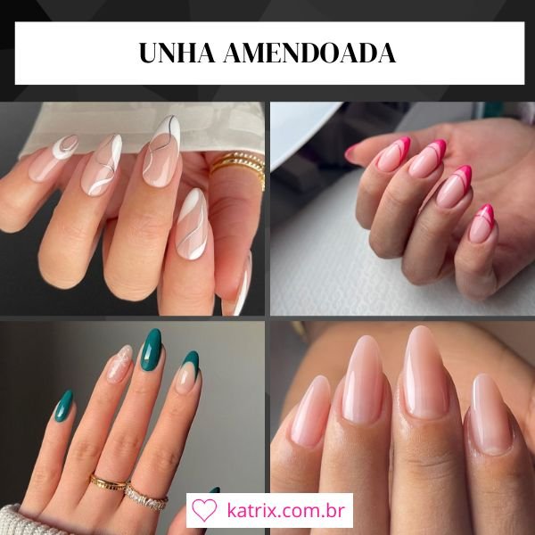 unha-amendoada unha amendoada