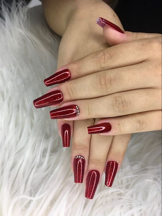 unhas em gel vermelha07