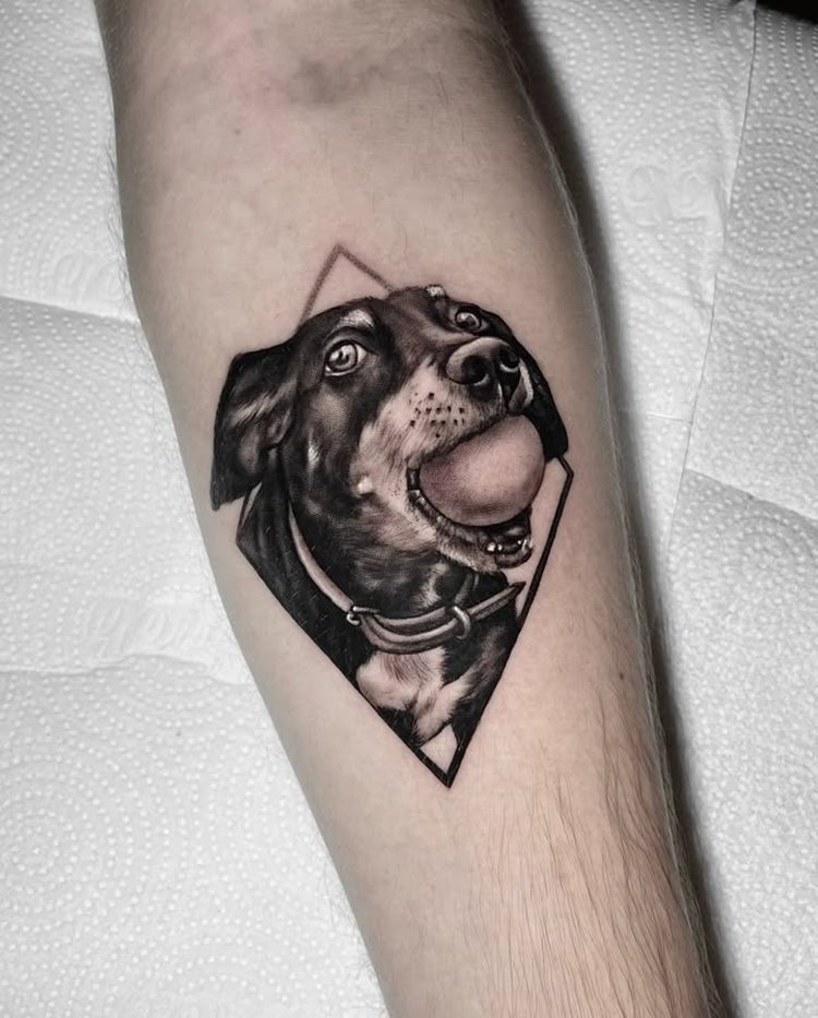 tatuagem-de-cachorro-17 tatuagem de cachorro 17