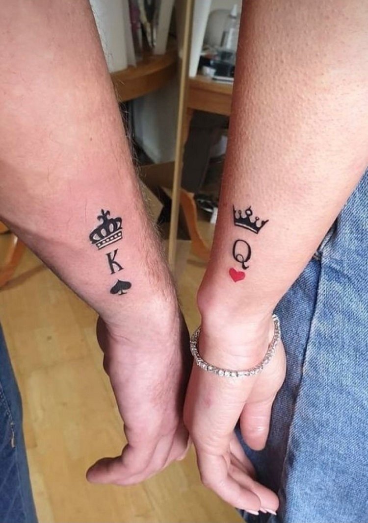 40_tatuagem_de_casal tattoo de rei e rainha