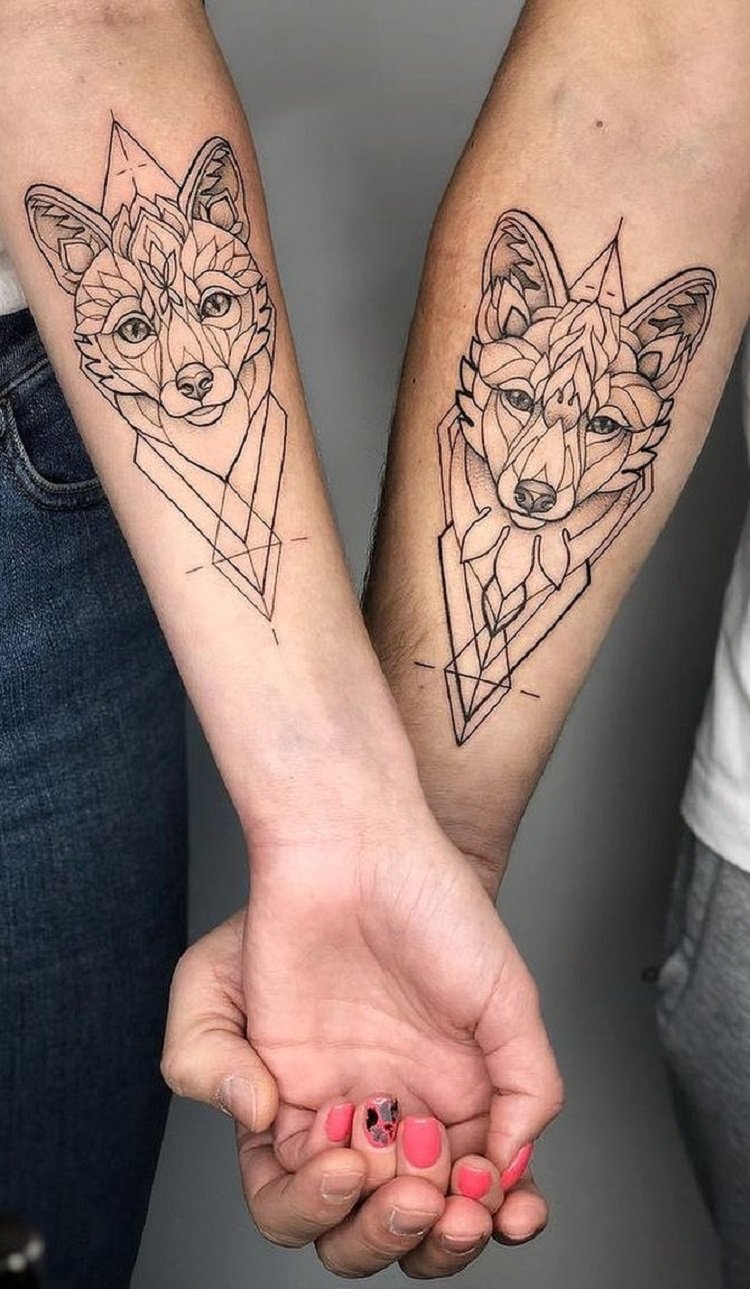 9_tatuagem_de_casal Tatuagem de lobo combinando