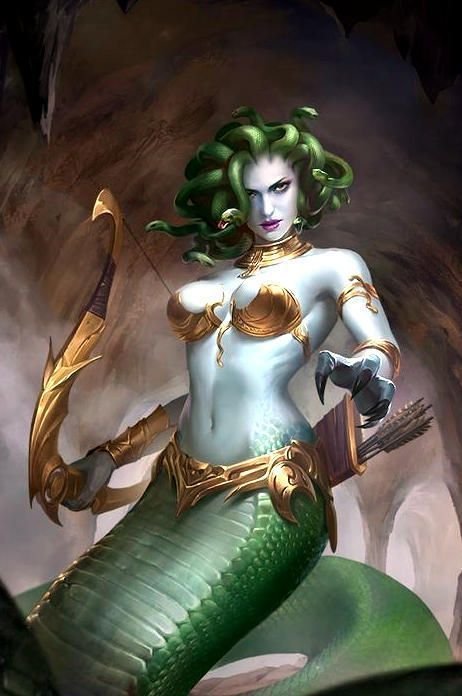 inspirac3a7c3a3o-desenho-de-meduza-com-cobra-para-tatoo Desenho de Medusa com corpo de cobra