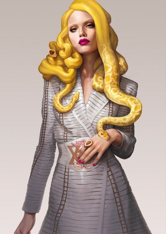 medusa-moderninha Ilustração de Medusa Fashion - Medusa da moda