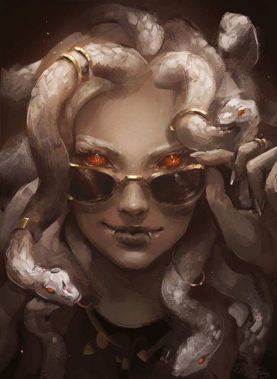 medusas-criativas-de-c3b3culos-escuro Foto de Tatuagem com medusa vampira de óculos escuros