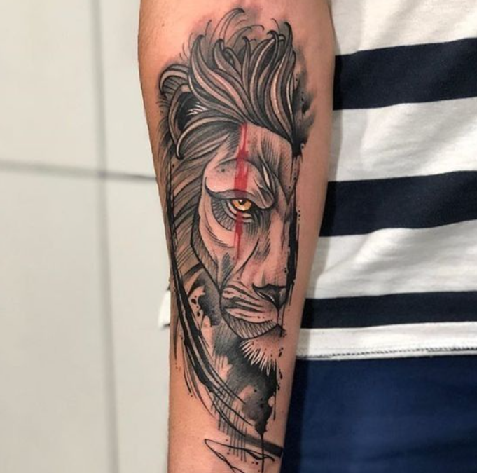 tatoo leão