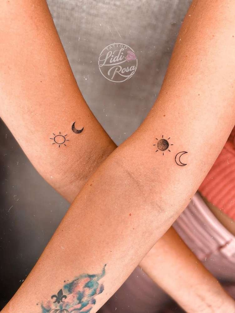 tatuagem-de-amigas-20 Opção de tatuagem de amigas