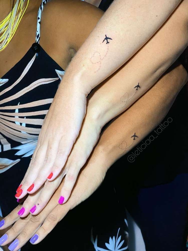 tatuagem-de-amigas-31 Opção de tatuagem de amigas