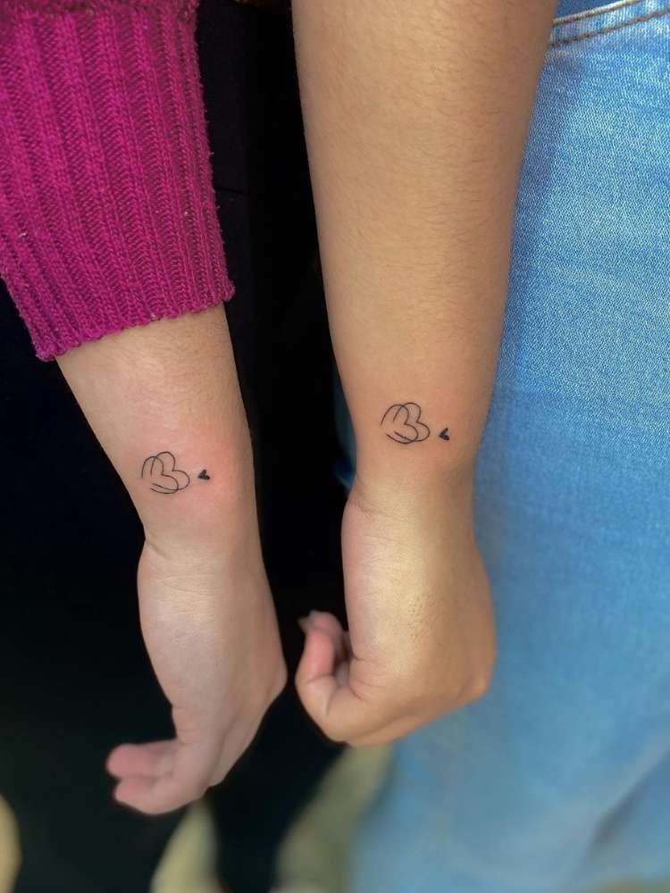 tatuagem-de-amigas-37 Opção de tatuagem de amigas
