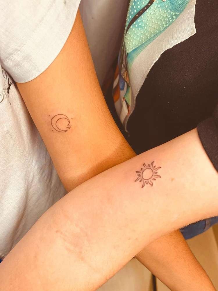 tatuagem-de-amigas-43 Opção de tatuagem de amigas