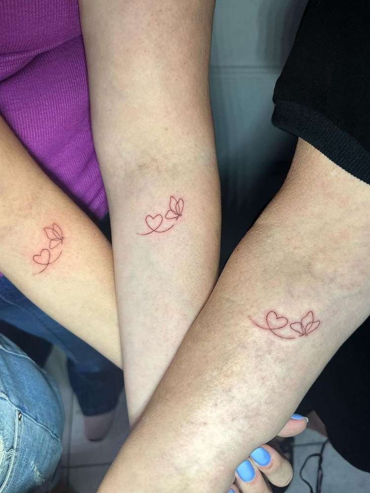 tatuagem-de-amigas-49 Opção de tatuagem de amigas