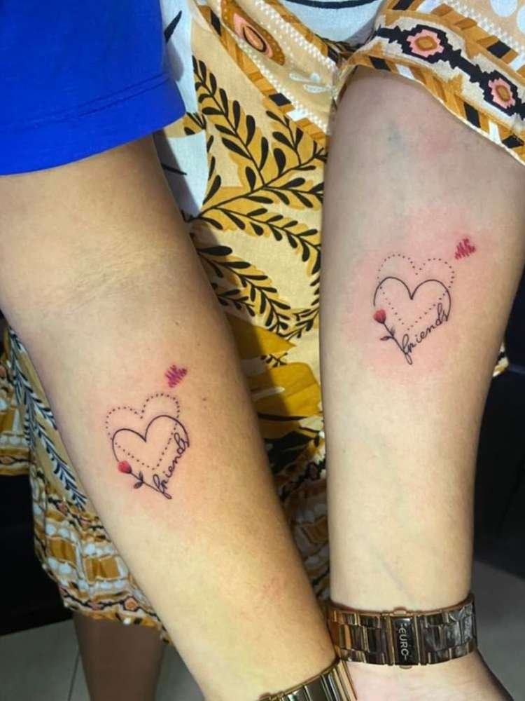 tatuagem-de-amigas-8 Opção de tatuagem de amigas