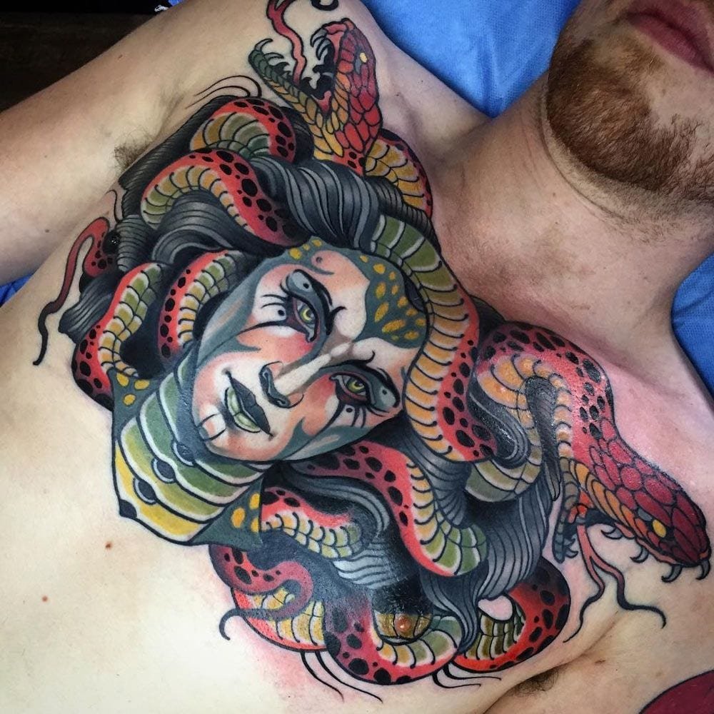 tatuagem-de-medusa-no-peito-masc tatuagem de medusa no peito masc