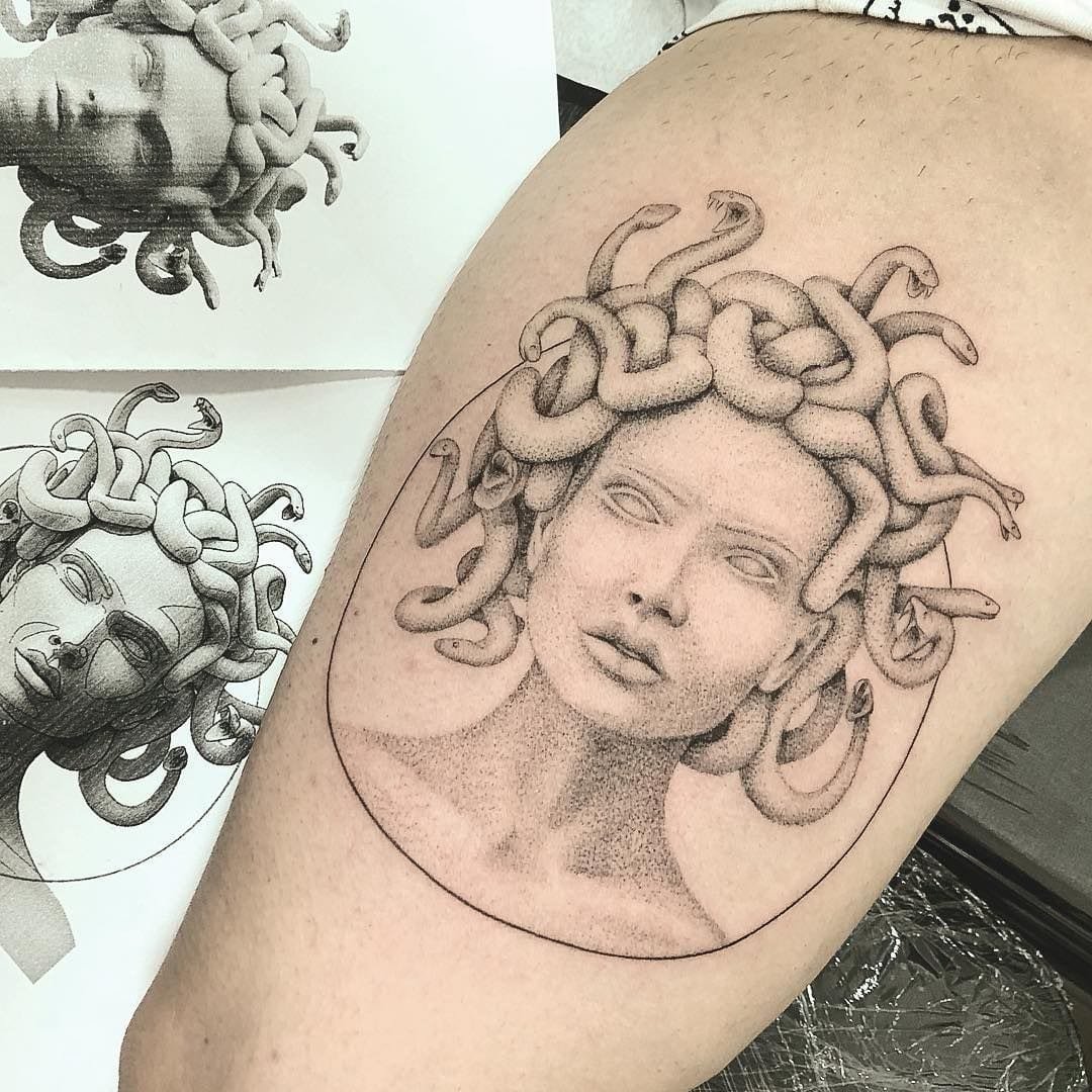 tatuagem-de-medusa-tumblr-2 tatuagem de medusa e geométrico